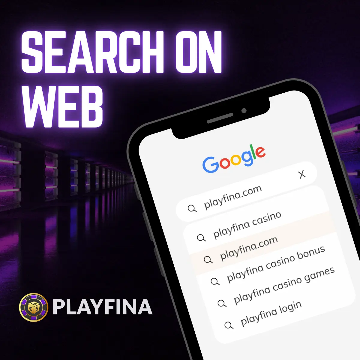 Playfina casino search on web